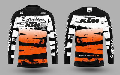 Jersey Remera Manga Larga MotoCross ktm cebra