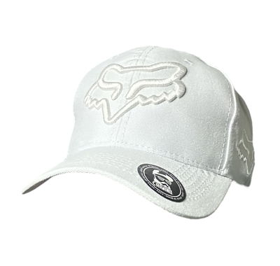 Gorra  Fox Blanca Bordado Blanco