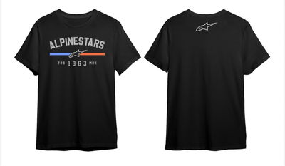 Remera de Algodón ALPINESTARS 1963 roja/azul