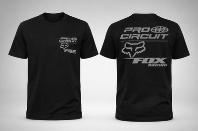 Remera de Algodón FOX Pro Circuit Negro Gris