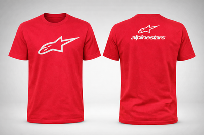 Remera de Algodón Alpinestars Roja