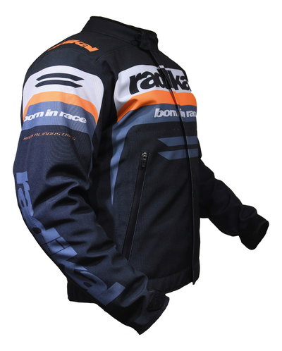 Campera Street Moto Calle Rx1 Naranja Radikal