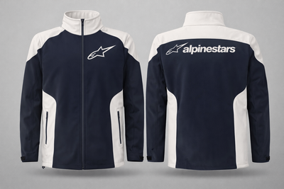Campera Neopren SoftShell  Alpinestars  AZUL Y BLANCA
