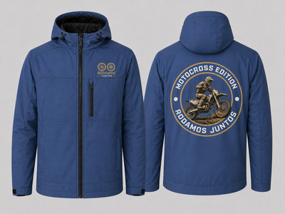 Campera SoftShell Rodamos Juntos Azul