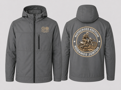 Campera SoftShell Rodamos Juntos Gris