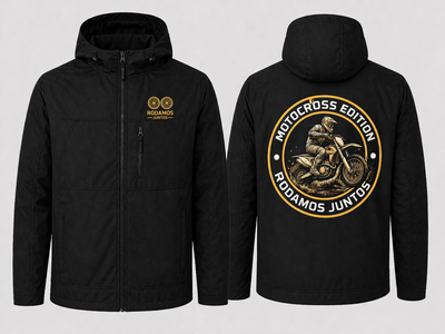 Campera SoftShell Rodamos Juntos Negro 