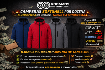 Campera SoftShell TODAS LAS ESTAMPAS Y TODOS LOS COLORES ACA