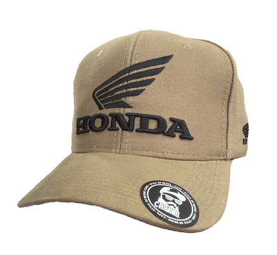 Gorra  Honda Marron bordado Negro