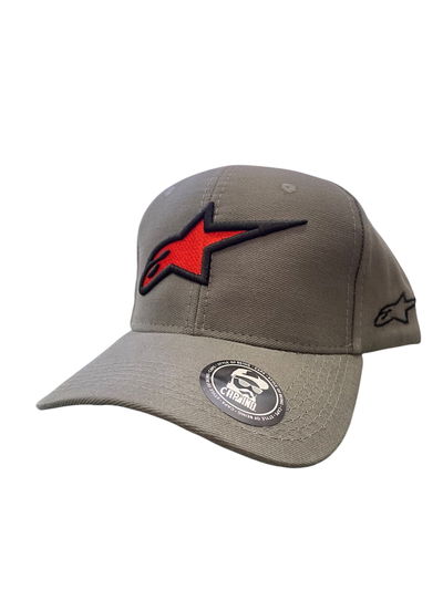 Gorra  Alpinestars Gris Bordado Rojo
