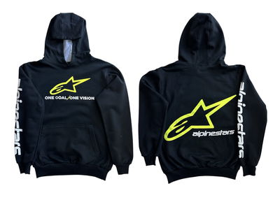 Buzo Canguro Algodón Alpinestars Fluor