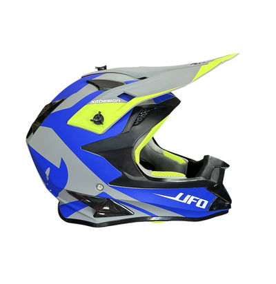 Casco Motocross AZUL / GRIS