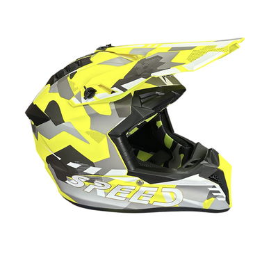Casco Motocross AMARILLO