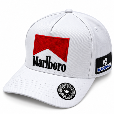 Gorra Honda Marlboro Senna Full Bordado (6 Parches)