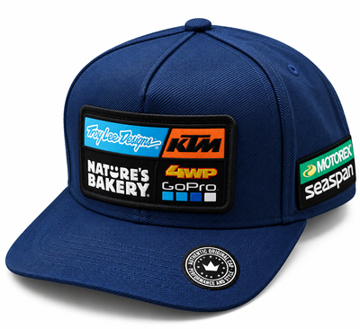 Gorra KTM Troy Lee Full Bordado (6 Parches)