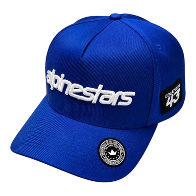 Gorra Alpinestars Colapinto Azul Full Bordado (6 Parches)