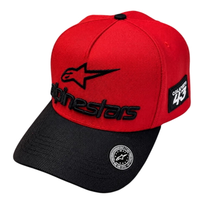 Gorra Alpinestars Colapinto Roja Full Bordado (6 Parches)