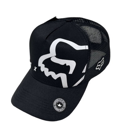 Gorra FOX Negra Lobo Blanco Trucker