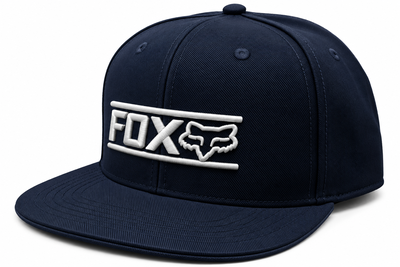 Gorra FOX Plana Cerrada (Azul Fox+Lobo)