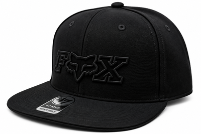 Gorra FOX Plana Cerrada (Total Black)