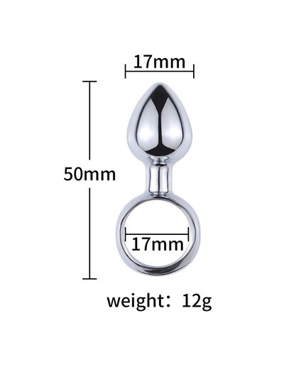 Plug Metalico Con Anillo De Metal Small