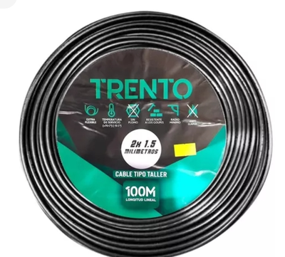 CABLE TALLER 2X1.5MM TRENTO ROLLO 100MTS