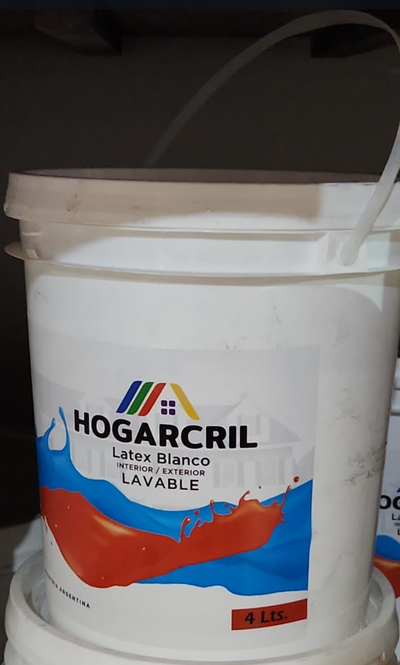 PINTURA LATEX HOGACRIL LAVABLE 4LTS
