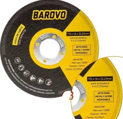 DISCO DE CORTE BAROVO 1MM