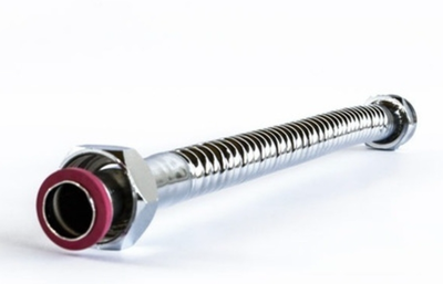 FLEXIBLE P/AGUA CROMADO 1/2X25CM ECO