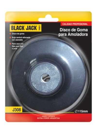 DISCO DE GOMA P/AMOLADORA 115MM