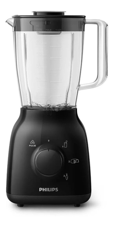 LICUADORA PHILIPS 3VEL. 1,5LTS. 500W NEGRA