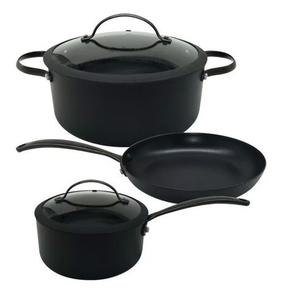 SET DE OLLAS HUDSON TOTAL BLACK