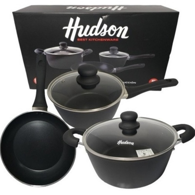 SET DE OLLAS HUDSON BLACK