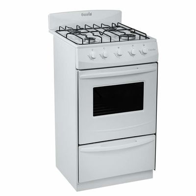 COCINA ESCORIAL CANDOR BLANCA GAS ENVASADO 50CM.