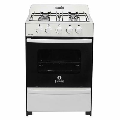 COCINA ESCORIAL MASTER BLANCA GAS ENVASADO 56CM.