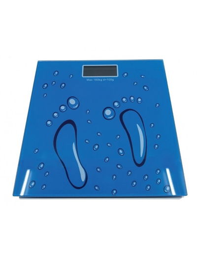 BALANZA DE BAÑO KANJI VIDRIO BLUE