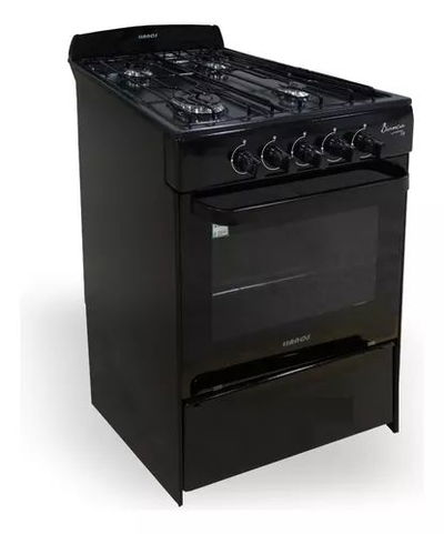 COCINA LLANOS NEGRA 56CM MULTIGAS