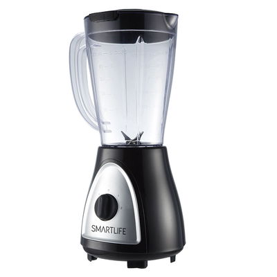 LICUADORA SMARTLIFE NEGRA VASO VIDRIO 2VEL. 400W 1,5LTS.