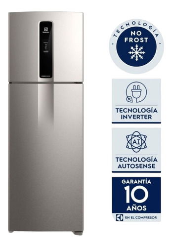 HELADERA ELECTROLUX 408 LITROS NO FROST INVERTER PLATA