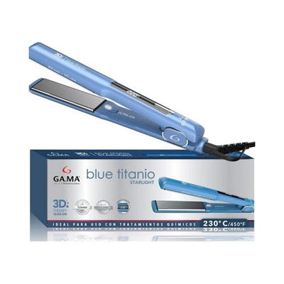 PLANCHITA DE PELO GA.MA BLUE TITANIO 3D