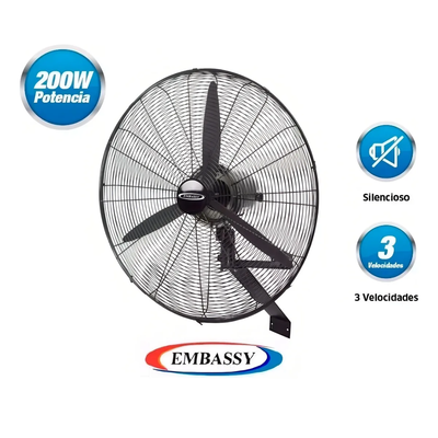 VENTILADOR INDUSTRIAL EMBASSY 26 DE PARED