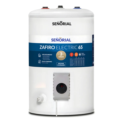 TERMOTANQUE SEÑORIAL ELECTRICO 65 LITROS LINEA ZAFIRO