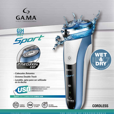 AFEITADORA GA.MA GSH 987 SPORT