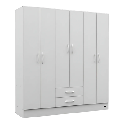 ROPERO MOSCONI 6 PUERTAS BLANCO