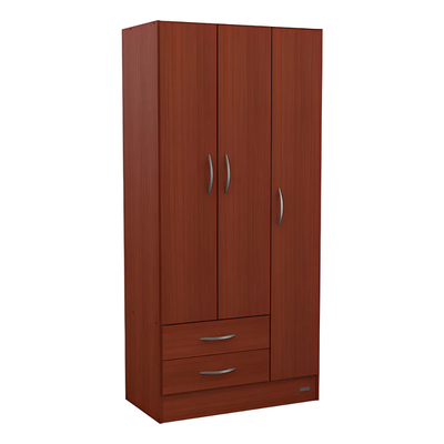 ROPERO MOSCONI 3 PUERTAS CAOBA