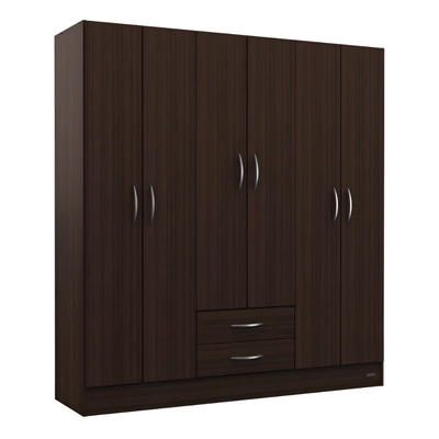 ROPERO MOSCONI 6 PUERTAS CHOCOLATE