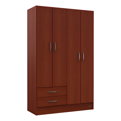 ROPERO MOSCONI 4 PUERTAS CAOBA