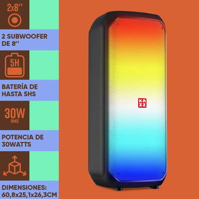 PARLANTE KAZZ ROLF 2X8"