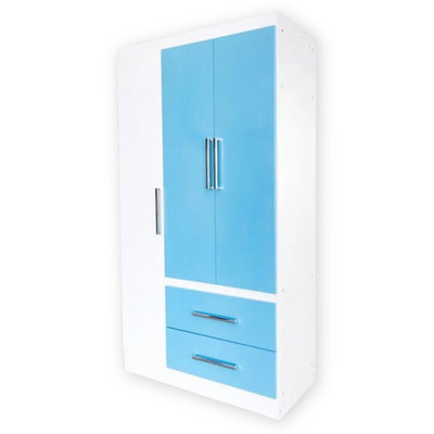 ROPERO MAXIMO INFANTIL 3 PUERTAS CELESTE