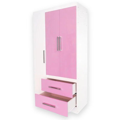 ROPERO MAXIMO INFANTIL 3 PUERTAS ROSA