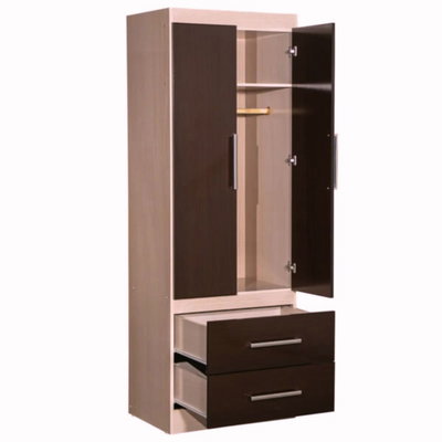 ROPERO MAXIMO FORTALEZA 2 PUERTAS CHOCO/MAPLE